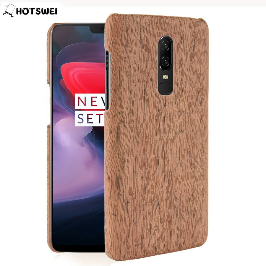 Чехол HOTSWEI для OnePlus 6 28 дюйма тонкий чехол из дерева жесткий пластиковый защитный