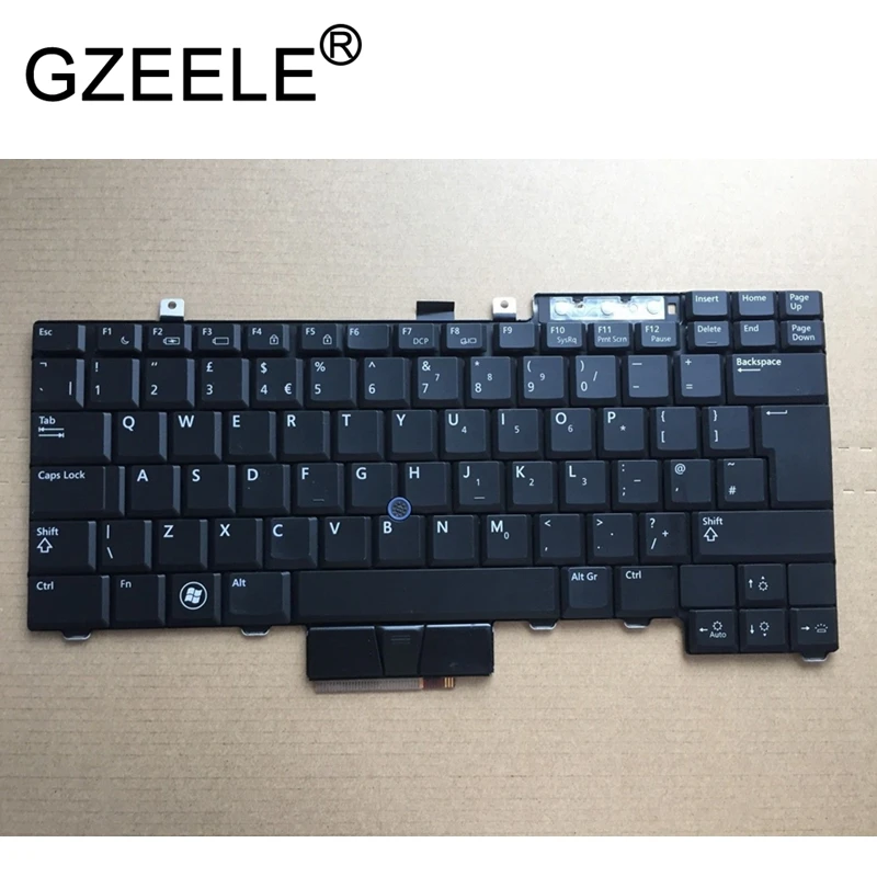 

GZEELE Qwerty Keyboard UK FOR DELL Latitude E6400 E6500 E5400 E5500 E6410 E6510 for Precision M2400 M4400 PK130AF2B12 BLACK