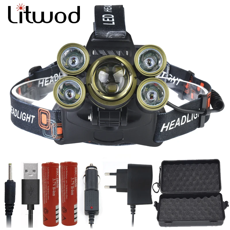 Z20 Litwod XM L T6 светодио дный зум объектив фар Глава лампы освещения свет фонарик