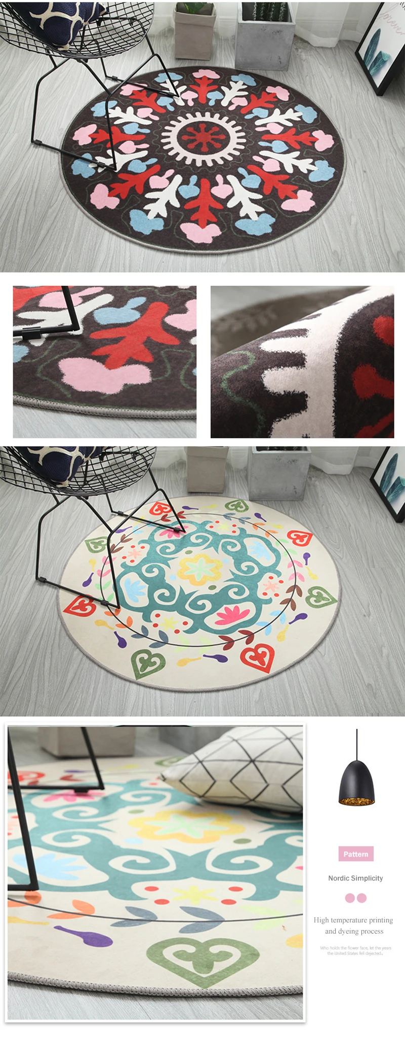 6 round carpet