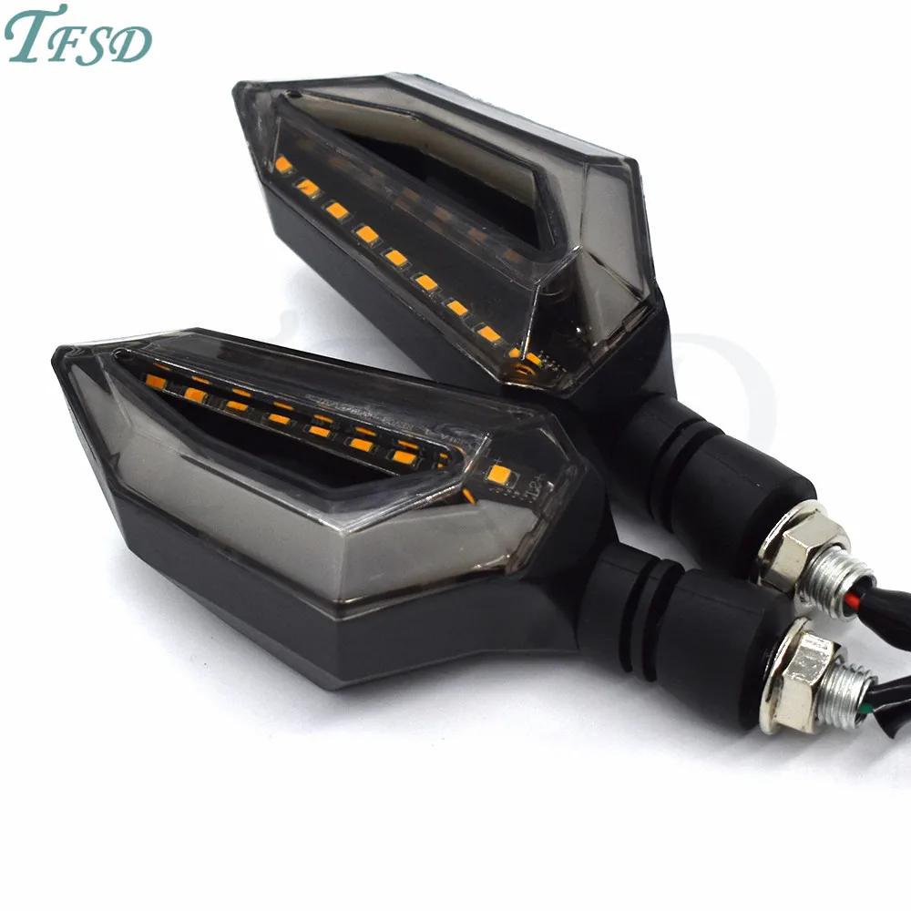 

Universal Motorcycle 12V motorbike LED Turn Signal Lights Blinker moto Front Rear Lights For Yamaha YZF R6 R1 R6S FZ1 FAZER