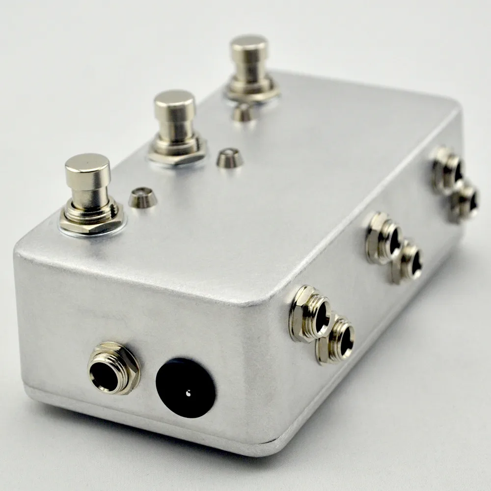 Placa de interruptor de pedal artesanal 3looper-guitarra,