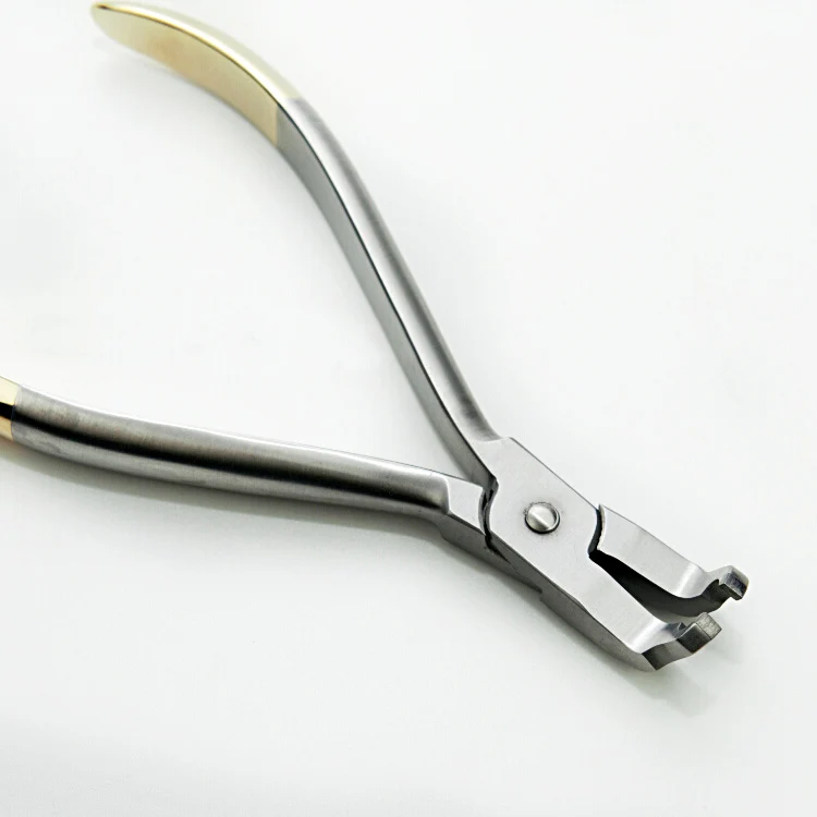 

1pc Dental Orthodontic Bracket Removing Plier Brace Remover Forcep Filament Forceps End Cutting Distal Stainless Steel Pliers