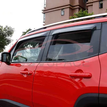 

Fit for Jeep Renegade 2015-2020 Window Visors Side Mirror Rain Guard Trim
