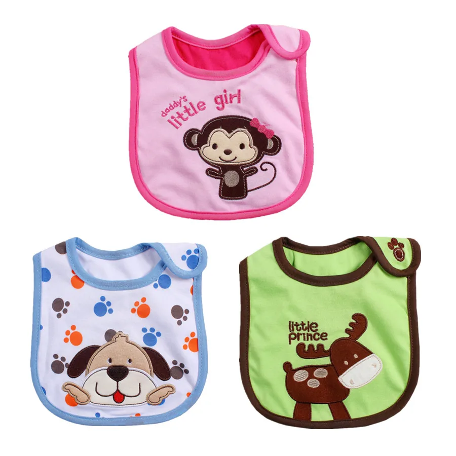 Одежда для новорожденных из 3 предметов, хлопковая одежда для маленьких девочек, милые красивые нагрудники слюнявчик для младенца, полотенца для детей 0-3 лет, нагрудник, водонепроницаемая ткань - Цвет: Зеленый