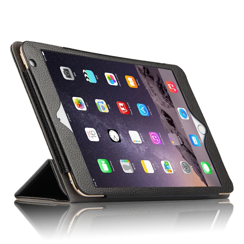 Чехол AJIUYU из воловьей кожи для iPad mini 3 2 1 защитный смарт чехол натуральной