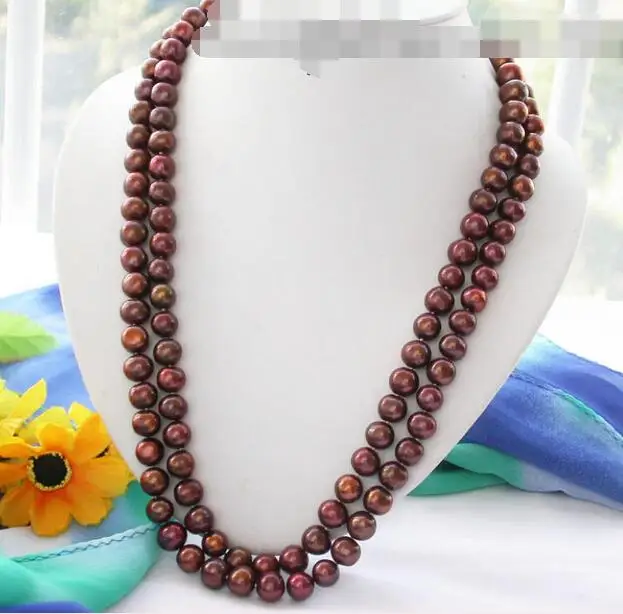 

song voge gem nanJ1897 round coffee freshwater pearl necklace