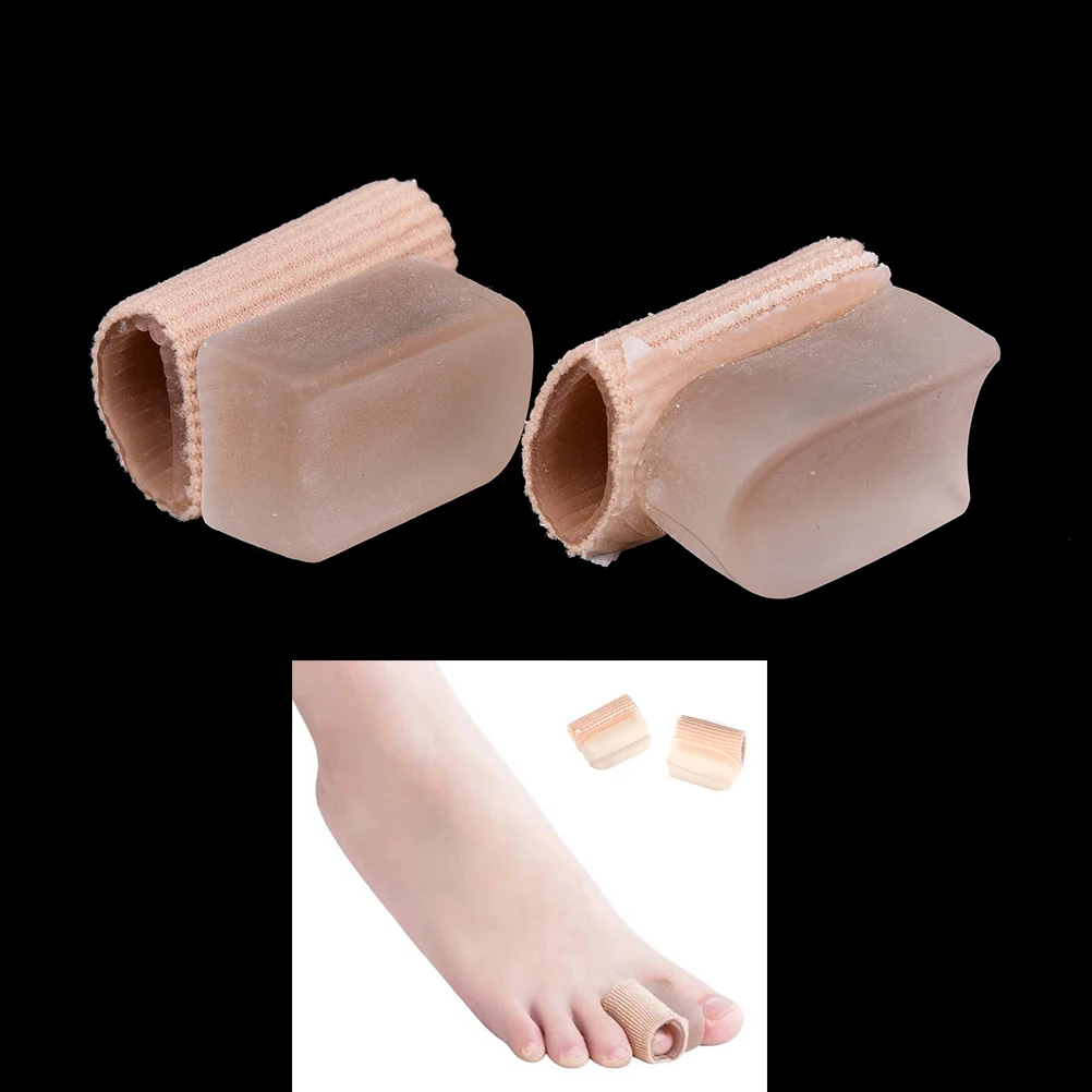 2PCS Toe Separator Silicone Gel Foot Fingers Thumb Valgus Protector Bunion Adjuster Hallux Valgus Guard Feet Hallux Corrector