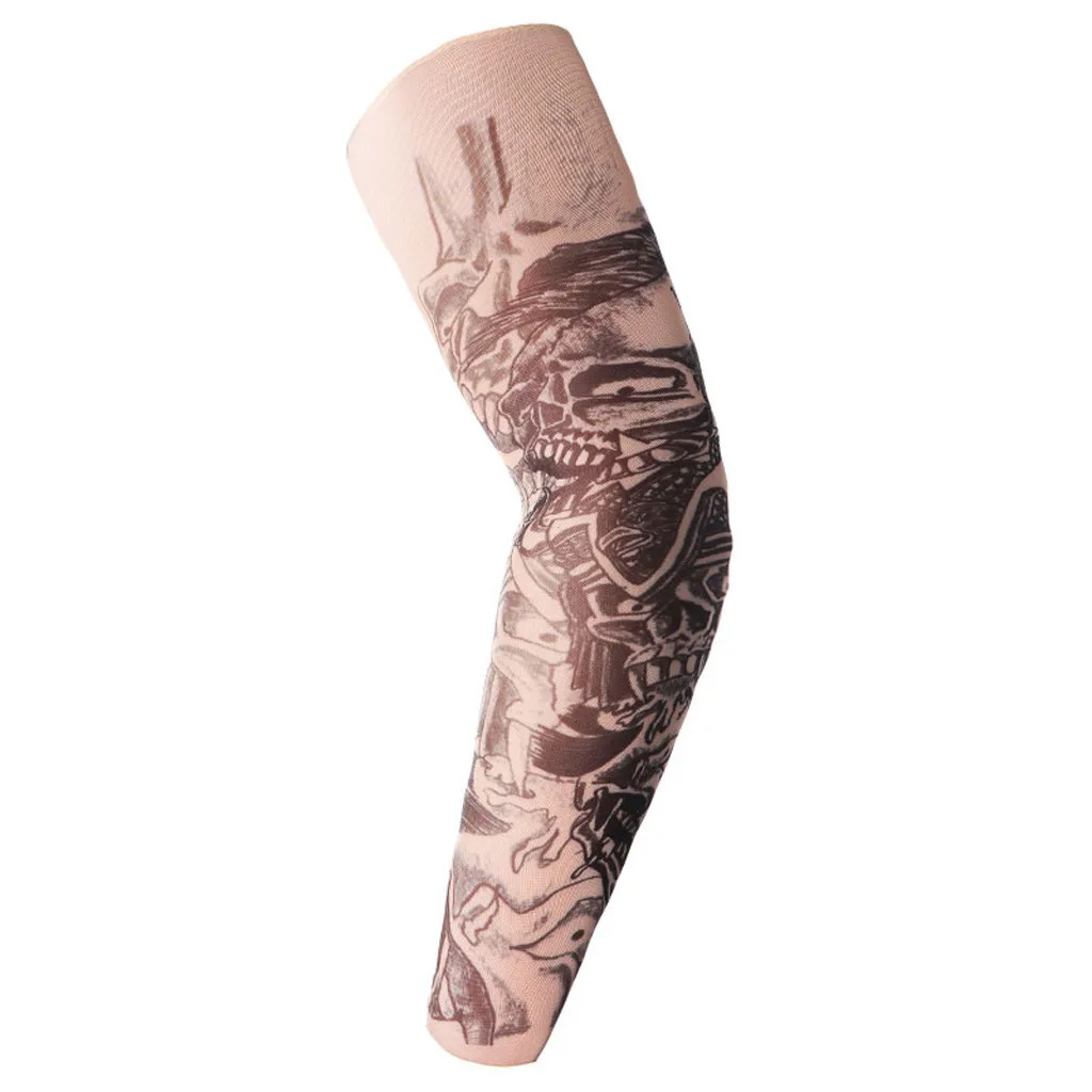 Новый дизайн унисекс печати рука теплее солнцезащитный крем Временные татуировки рукава для боди-арта чулки скольжения аксессуары один