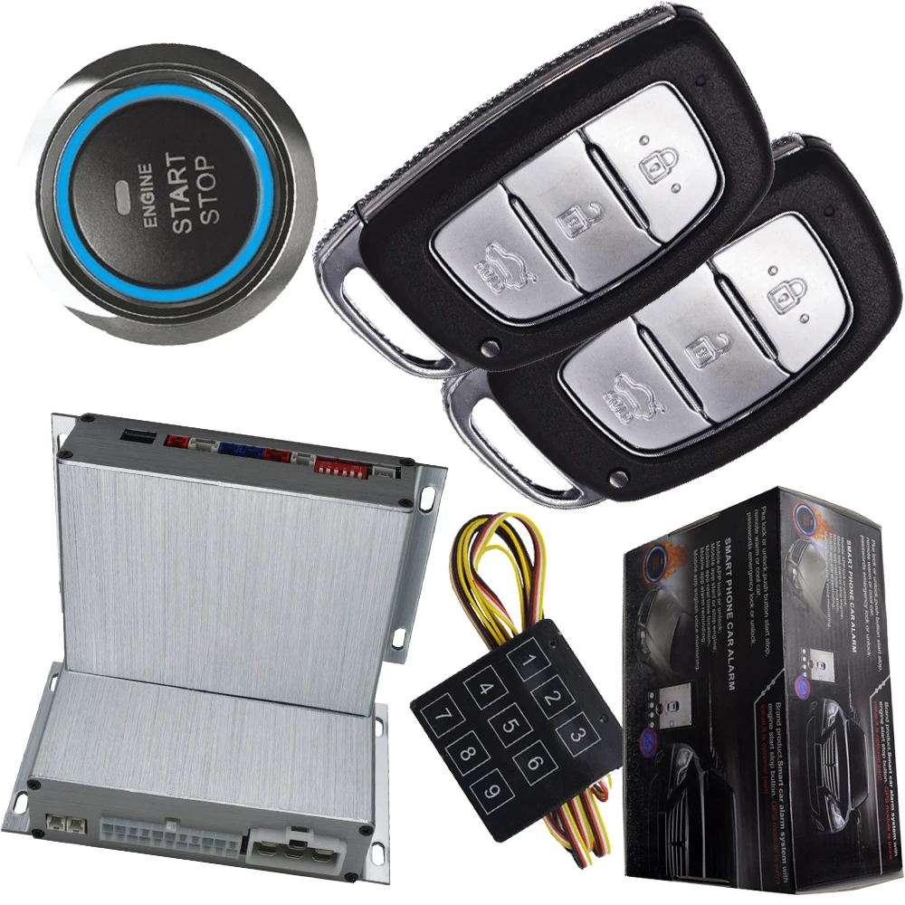 auto passive keyless entry car alarm system with push button start stop engine remote start stop engine smart key switching auto passive keyless entry car alarm system with push button start stop engine remote start stop engine smart key switching