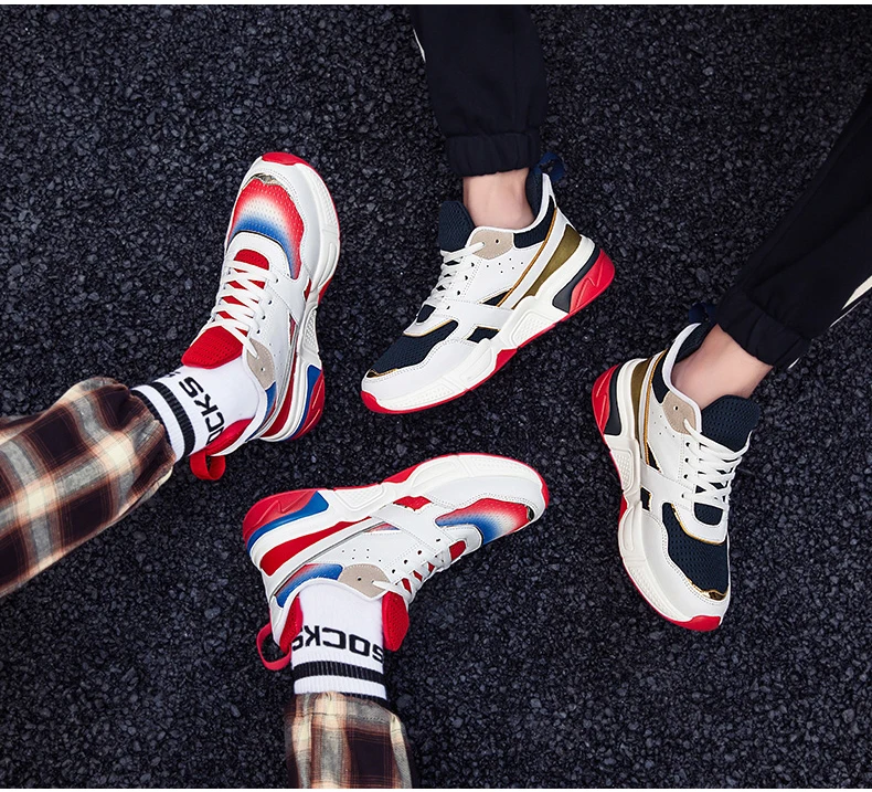 Men's Shoe Casual Trainers Sneaker Dad Shoes Men Sneakers Luxury Brand Platform Chunky Sneakers Men Casual Shoes High Platform  (3)
