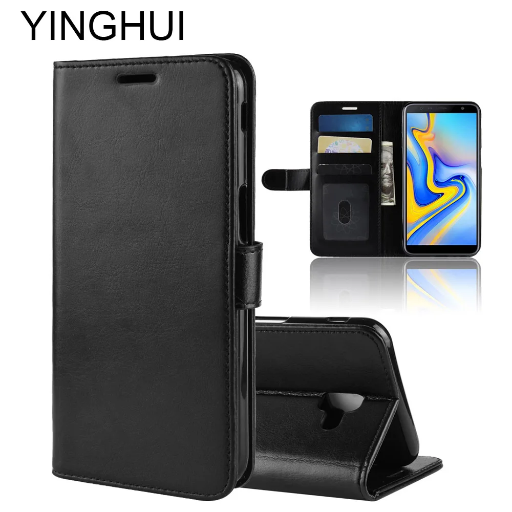 

Luxury Wallet Case For Samsung Galaxy J6 Plus J6 Prime Phone Case Leather Flip Protective Back Cover for Samsung Galaxy J6 Prime