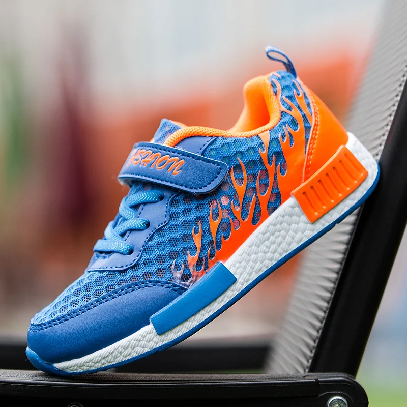 

2018 Summer New Style Kids Sneakers Air Mesh Breathable Boys Running Shoes Children Sport Shoe for Little / Big Kid Students
