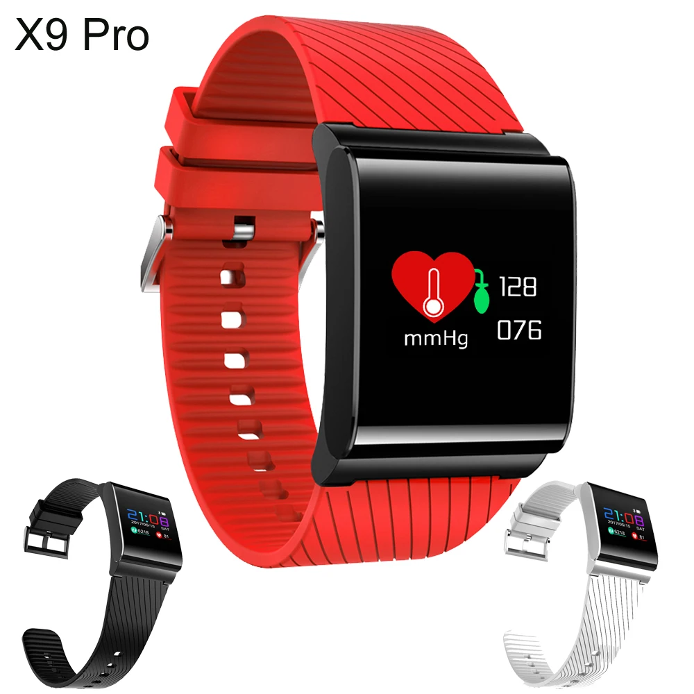 

Best X9 Pro Color LCD Smart Bracelet Blood Pressure Oxygen Heart Rate monitor Remote control Call SMS alert for Android ios P40