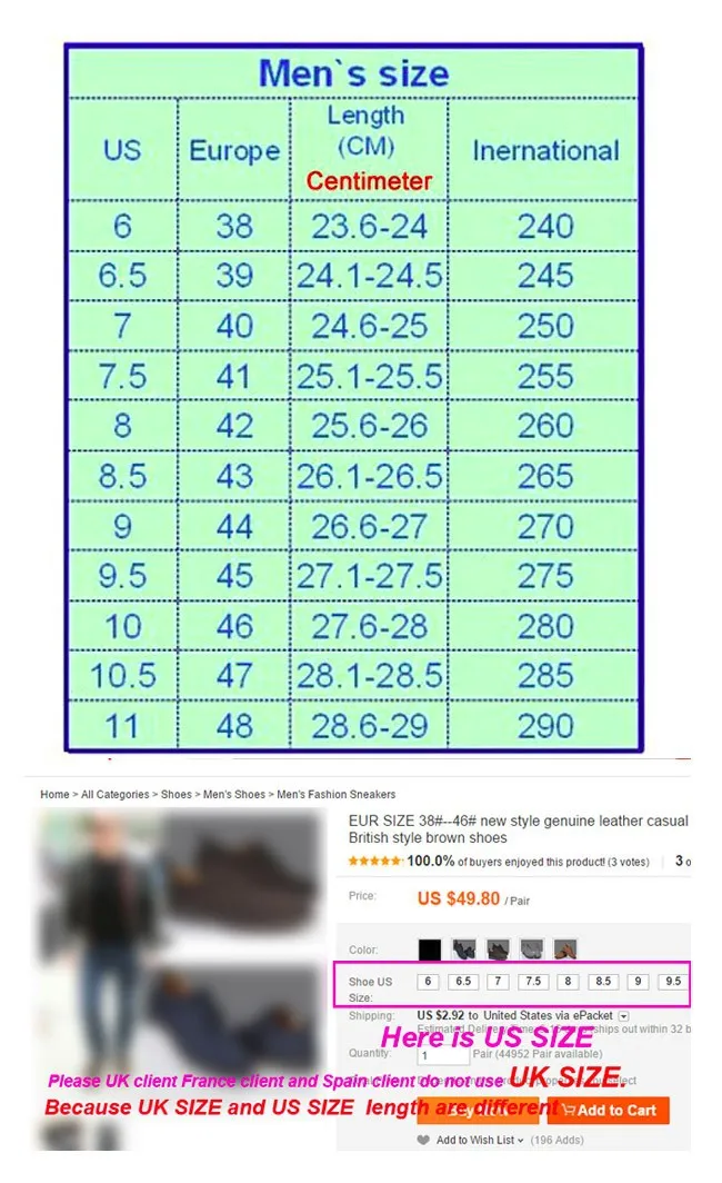 men size