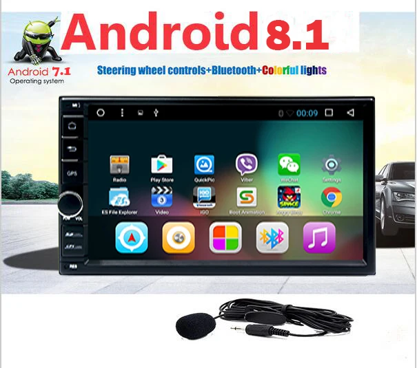Flash Deal 7 " Android 8.1 Car Stereo 2 Din in Dash GPS Navigation Radio Bluetooth Head Unit Support CAM-IN OBD2 WIFI External Microphone 0 Flash Deal 7 " Android 8.1 Car Stereo 2 Din in Dash GPS Navigation Radio Bluetooth Head Unit Support CAM-IN OBD2 WIFI External Microphone 0