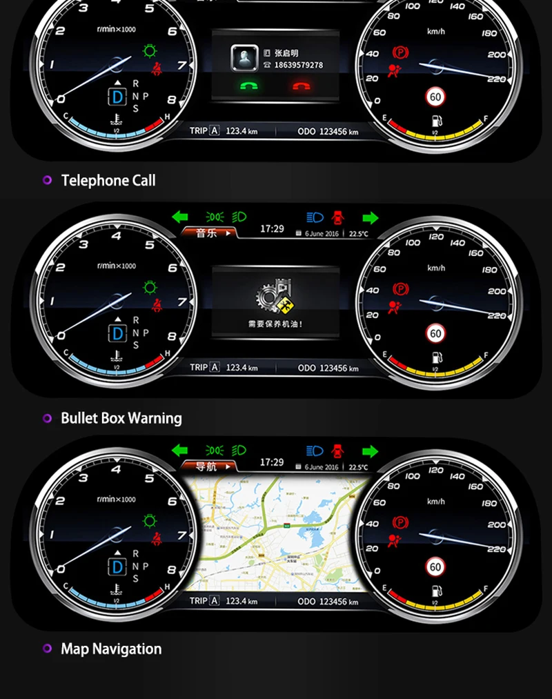 LiisLee инструментальная панель, сменная светодиодный панель, развлекательная интеллектуальная система для Toyota Highlander Kluger XU50 2013