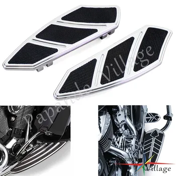 

Motorcycle Rider Footpegs Driver Passenger Floorboards Universal For Harley Touring Softail Road King Electra Glide Honda Yamaha