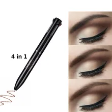 4 цвета пресс тип карандаш для бровей лайнер порошок Косметический Водонепроницаемый Карандаш для бровей серый 4 в 1 кисть усилитель пресс ed Refills