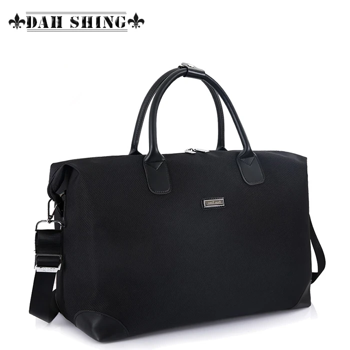 

Large capacity black waterproof nylon trip bag shoulder messenger bag men's handbag zipper closure