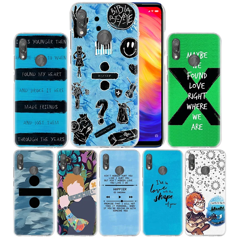 

Ed Sheeran Case for Xiaomi Redmi Note 7 K20 6 6A Pro Y3 7S 7A GO S2 5 MI Play A1 A2 8 lite Poco F1 Hard PC Fundas Phone Cover