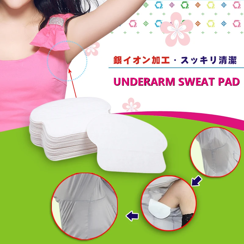 

Disposable Underarm Dress Perspiration Pads Shields Summer Deodorants Underarm Sweat Pads Absorbing Pads for Armpits 4 Styles