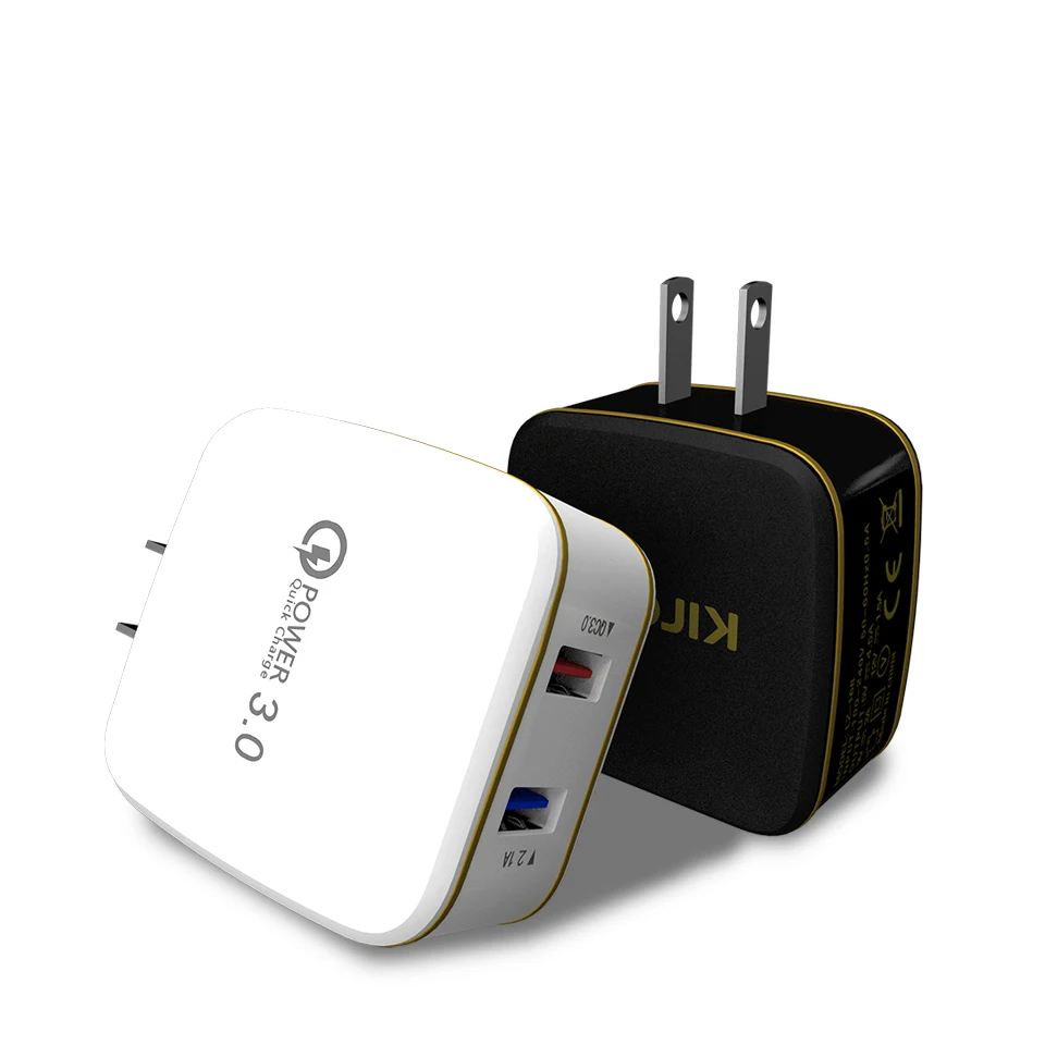 KIROGI QC 3 0 USB быстрое зарядное устройство для телефона дорожный настенный адаптер 30