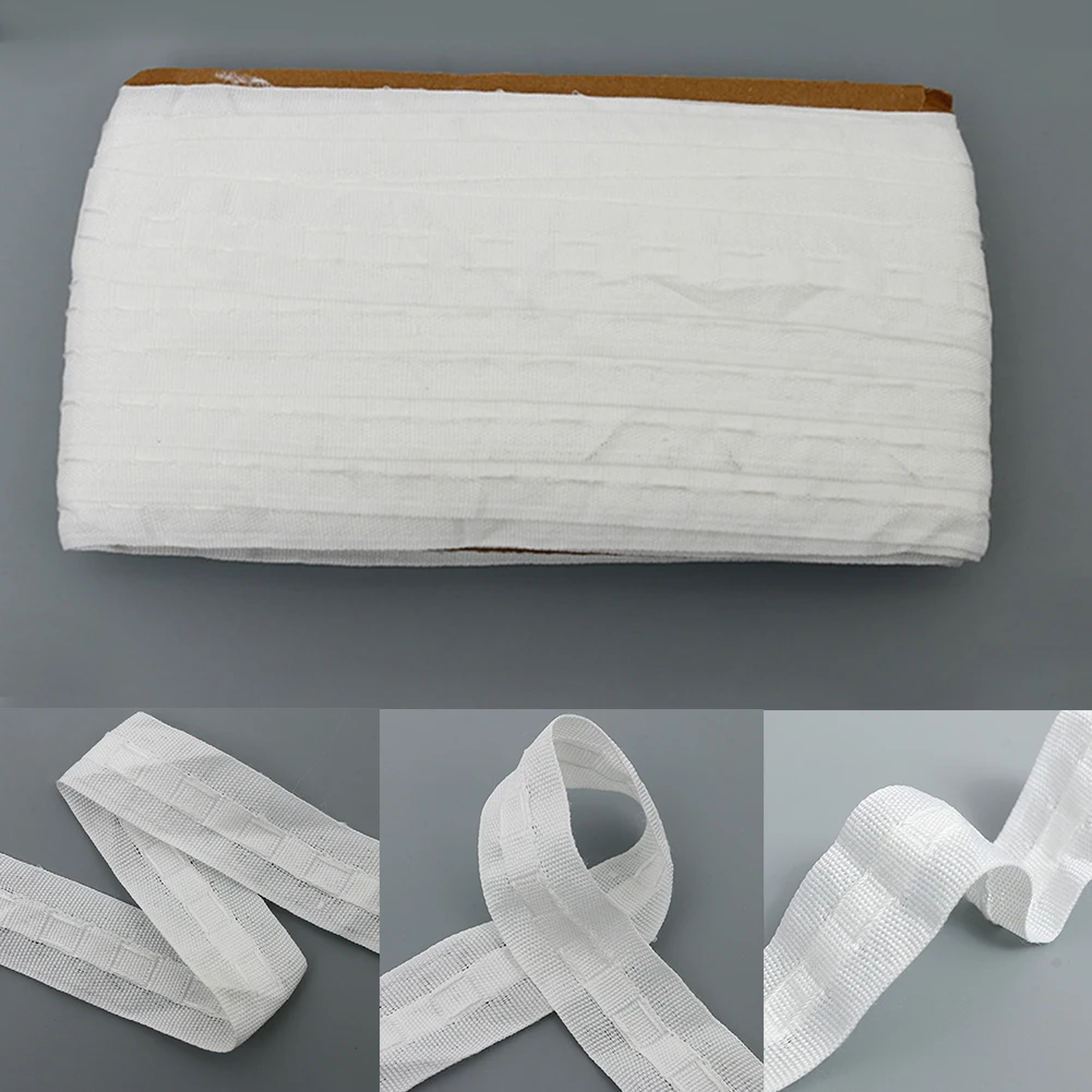 

30mx3cm Strong Toughness DIY Home Shading Knit Curtain Heading Tape Accessories Narrow No Odor Lightweight Roll Durable Pleat