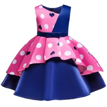 Платье принцессы для девочек на свадьбу, вечеринку, банкет, платье подружки невесты, платья для девочек на день рождения, для танцев, с принтом, вечерние платья для выступлений