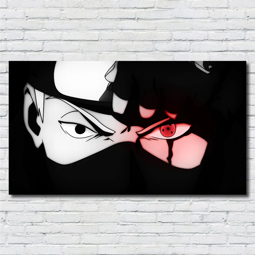 

Kakashi Hatake Naruto Poster Japanese Manga Wall Art Anime Posters Room Decoration Canvas Art Cartoon canvas painting R196