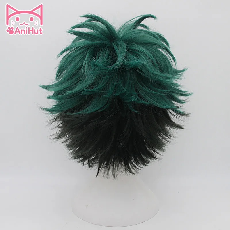Najtaniej AniHut Anime mój Hero Academia peruka do Cosplay izuku midoriya peruka boku no Hero Academia akademii Cosplay włosów izuku midoriya Deku peruki