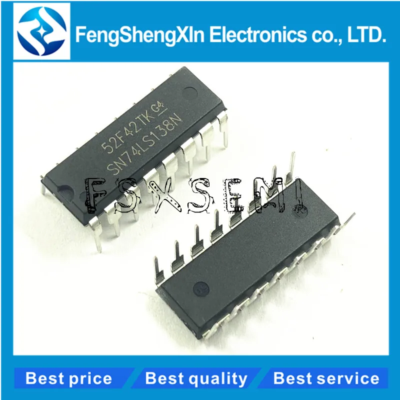 10 шт./лот SN74LS138N SN74LS138 HD74LS138P DIP-16 74LS138 демультиплексор декодер IC