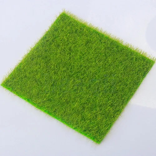 1 шт. искусственная трава поддельные газон трава миниатюрный кукольный домик декор украшения для домашнего сада 6 ''* 6''