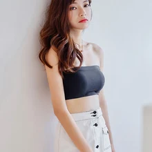 Сексуальный Топ для женщин, без бретелек, без бретелек, топ, грудь, Camisola, пряжка, нижнее белье, цельная цветная губка, топ для нижнего белья