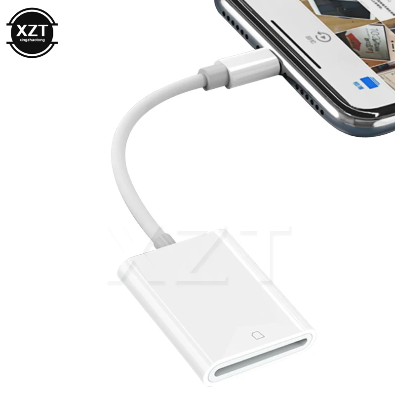 

High Quality Single OTG Card Reader for IOS Phone SD Card Reader Lightning Micro Card Adapter Camera Viewer For iPhone Apple