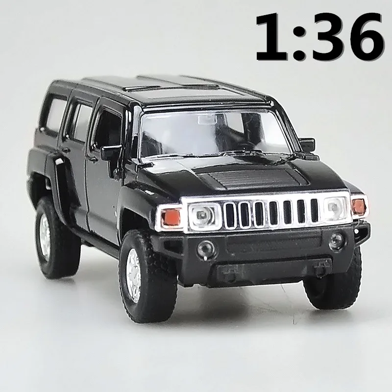 Высокая модель суперкара, 1:36 Масштаб сплава отступить Hummer H3 SUV автомобили, Коллекция Металл модель игрушки