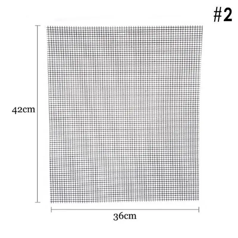 Антипригарные барбекю коврики для жарки высокой безопасности сетки Форма барбекю коврик с термостойкостью для активного отдыха Gill аксессуары - Цвет: 36x42cm