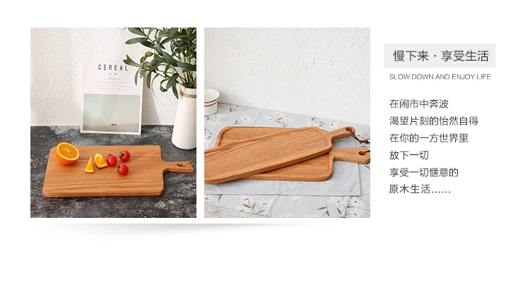 14 дюймов домашняя японская плоская тарелка деревянный поднос блюдо для суши десерт для еды посуда фотография твердые деревянные принадлежности