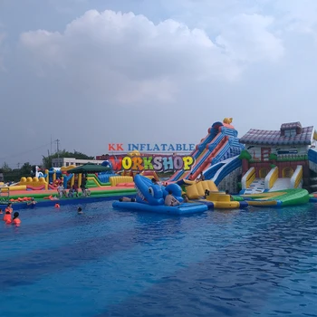 Billige Rahmen Pool Mobile Wasser Welt Park, Die Meisten Spaß Aufblasbare Pool Paradise