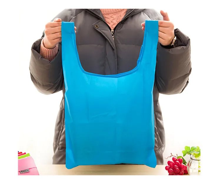 Недорогая Сумочка, складные сумки для магазина, увеличенные нейлоновые сумки-мешки для мусора, сумки для хранения одежды Z