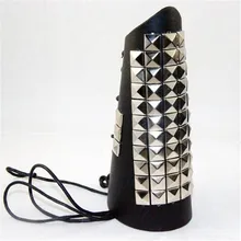 Звездная любовь панк-рок металлический стиль мигающие кожаные костюмы для косплея реквизит ремешок на руку манжета на запястье защита для среднего возраста аксессуары