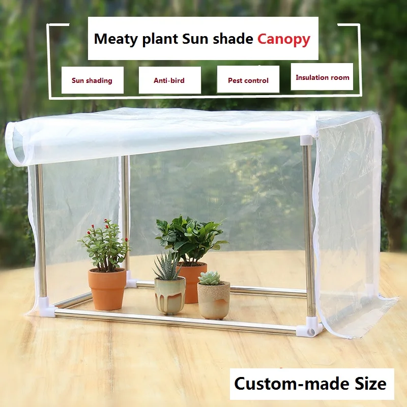 Sun shade net white mesh Shading Rainproof Succulent plants shed Insect