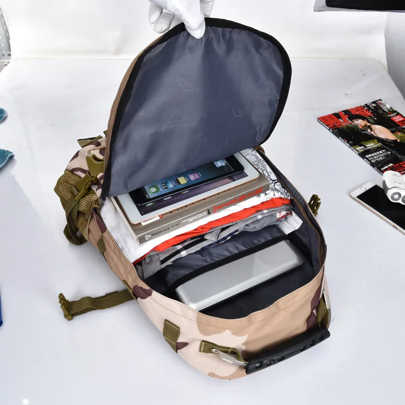 Мужской армейский военный тактический рюкзак, альпинистский камуфляж, женские походные рюкзаки, Спортивная Туристическая Сумка для кемпинга