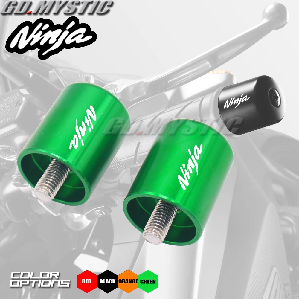 

Motorcycle Accessories CNC Handlebar Grips Bar Ends Cap Slide For Kawasaki NINJA 250R 300 ER6 650 ZX6 ZX7 ZX9 ZX10 ZX12 ZX14