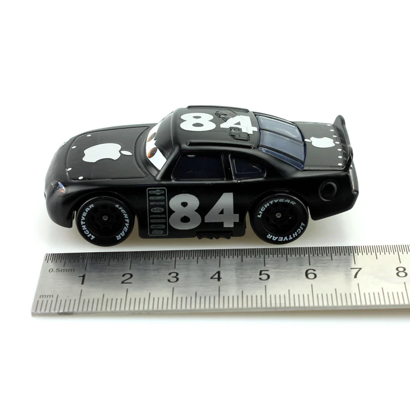 100% оригинальные модели автомобилей Disney Pixar No.84 Apple Racing масштаб 1:55 литой