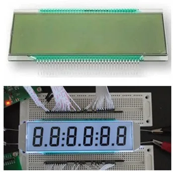 NoEnName_Null 70PIN TN с 6 цифрами ЖК панель белой светодиодной подсветкой 3 в 5 В|segment lcd|lcd