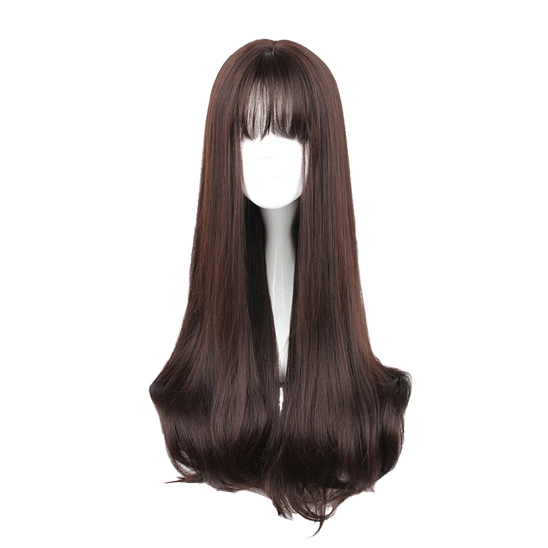 MCOSER 70CM Japón y Corea del Sur pelo sintético aire Bang Mezcla Color Harajuku Cosplay peluca 100% fibra de alta temperatura peluca-635