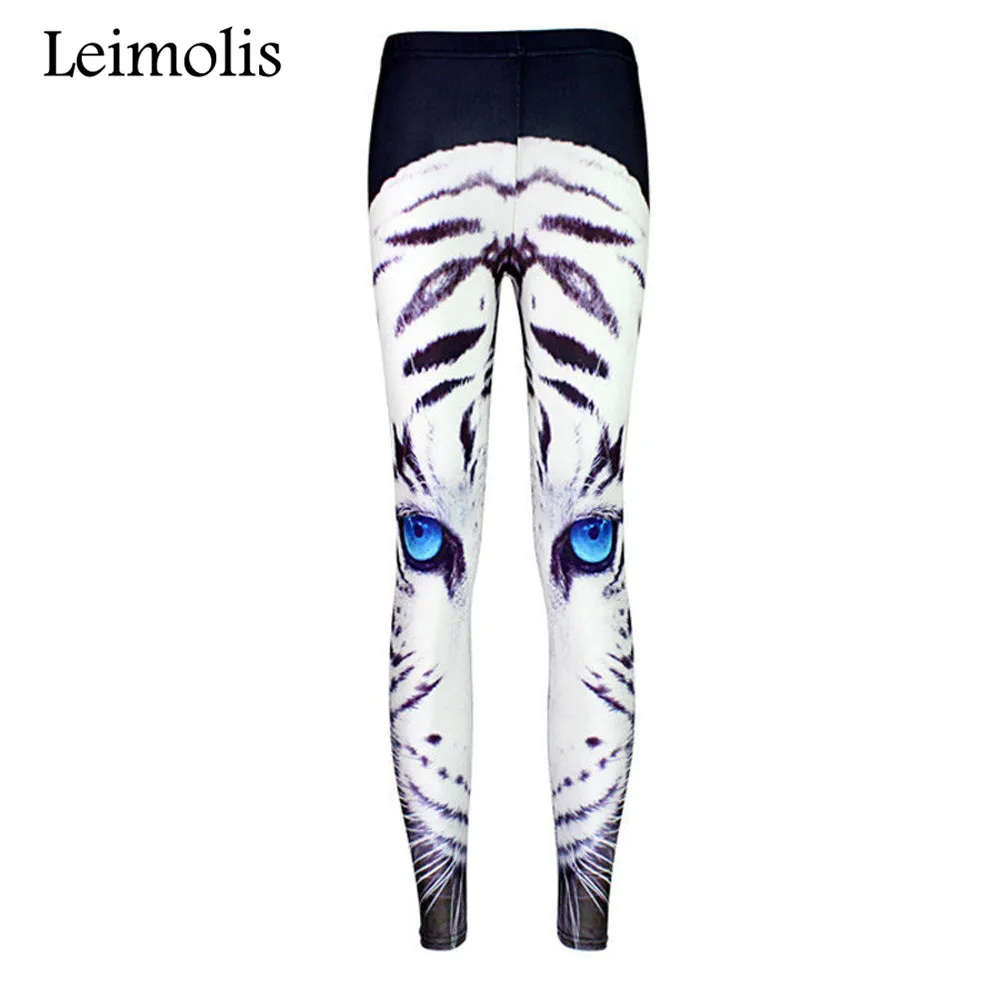 

Tenths adventure time punk rock hara u black milk push up fitness sexy 3d print ferocious white tiger women leggings sports