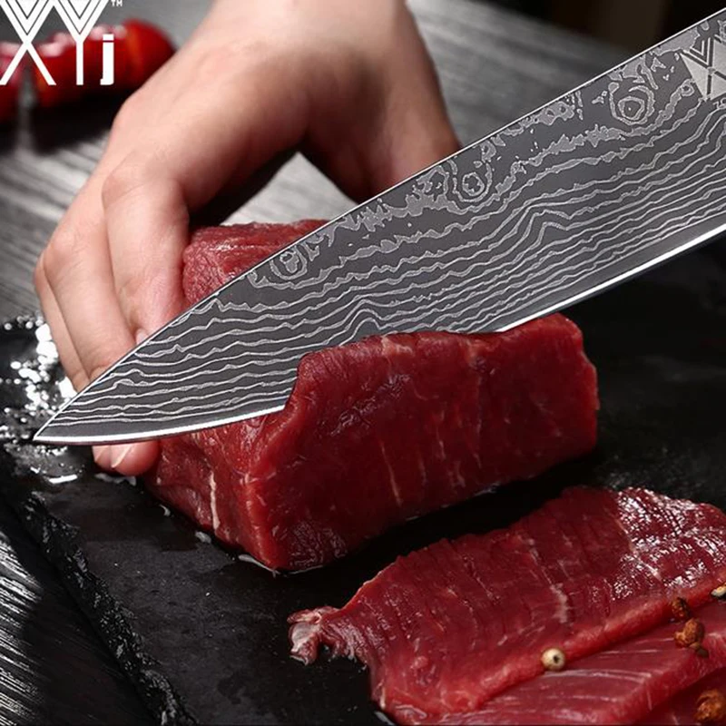 XYj кухонные инструменты-ножи 6 шт. набор ножей из нержавеющей стали японский нож Овощной измельчитель ножи кухонные аксессуары