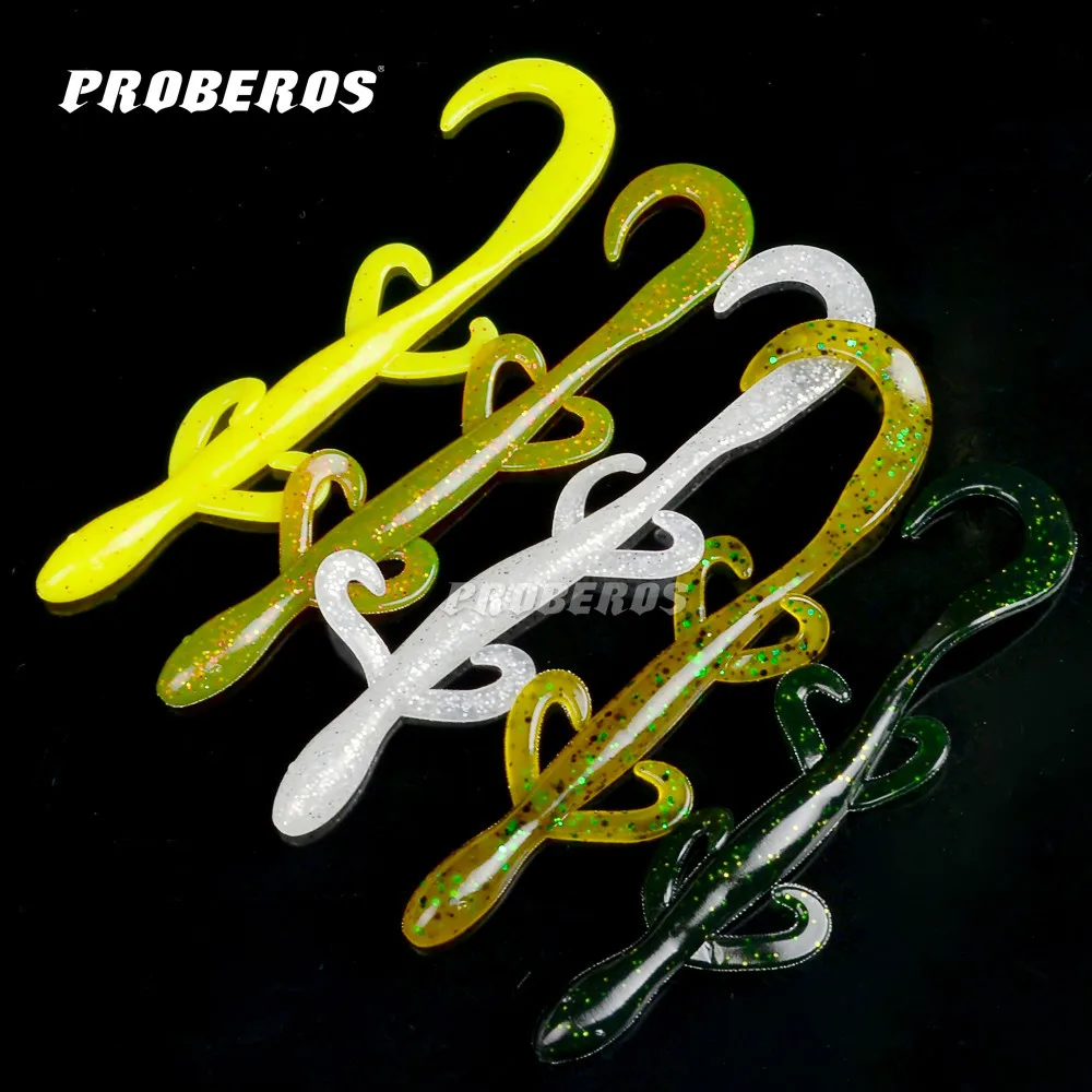 50pc Gecko Soft Bait Proberos Brand Fishing Bait 5 colors Fishing
